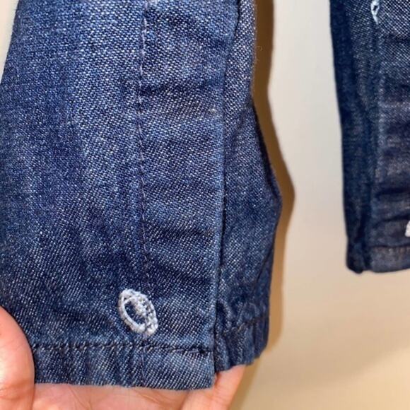 OshKosh B'Gosh Embroidered Football Denim Overalls - Picture 5 of 8